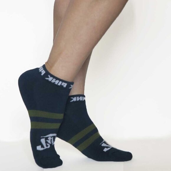 Victoria's Secret Terry Cushion Ankle Socks Blue Teal OS NWOT Rare - Picture 3 of 3